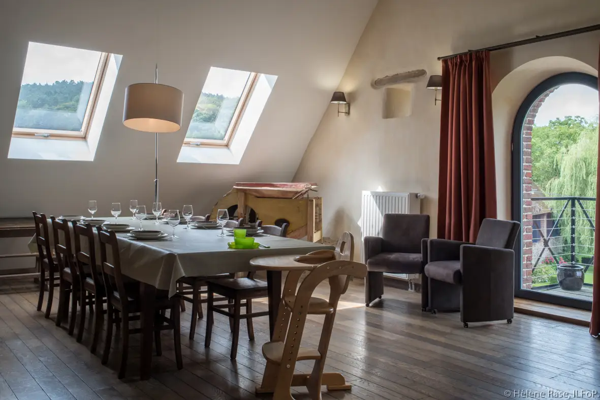 Gîte pour 8 personnes à Gesves Le Moulin de l’Abbaye : Etages